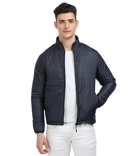 Image of Scott International Men's Quilted Puffer Jacket - Lightweight, Water Repellant, Elastic Cuffs, Zipped Pockets, Casual Winter Jacket - Stylish Outerwear for Men