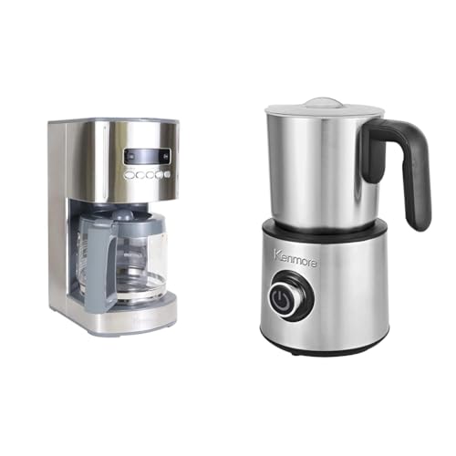 Cafetera programable con espumador y capacidad 12 tazas