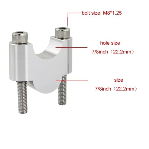 Sujeción 22mm Elevadores De Manillar para Z650 Z250 ER-5 1000 4