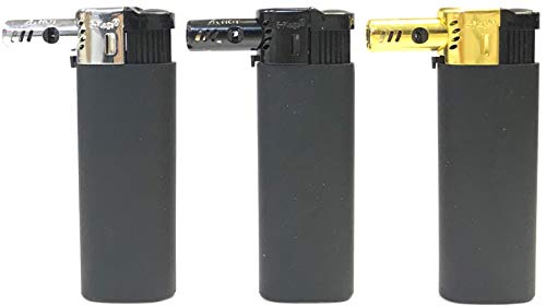 Encendedor electrónico recargable de llama lateral 2 unidades miniatura 1