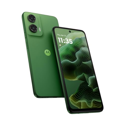 موتورولا هاتف ذكي موتو g35 5G بذاكرة RAM 8GB و256GB UFS 2.2 اندرويد 14 بشاشة LCD، لون اخضر (يتضمن شاحن وغطاء) كفالة لمدة عامين