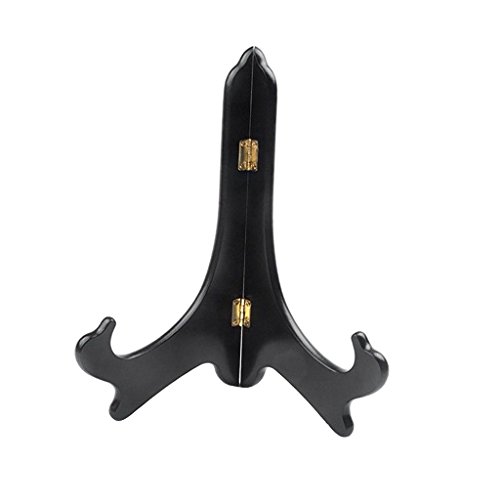 non-brand Holz Klappbar Tellerständer Dekoteller Halter für Teller Ø 4''-14'' (1 Stück) - 6 Zoll