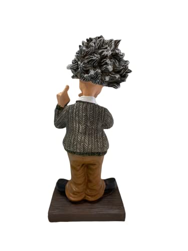 Image of AUGEN Polyresin Albert Einestine Idol Statue Showpiece for Home Decor Decoration and Gifting (1 Piece, 6723B-A)