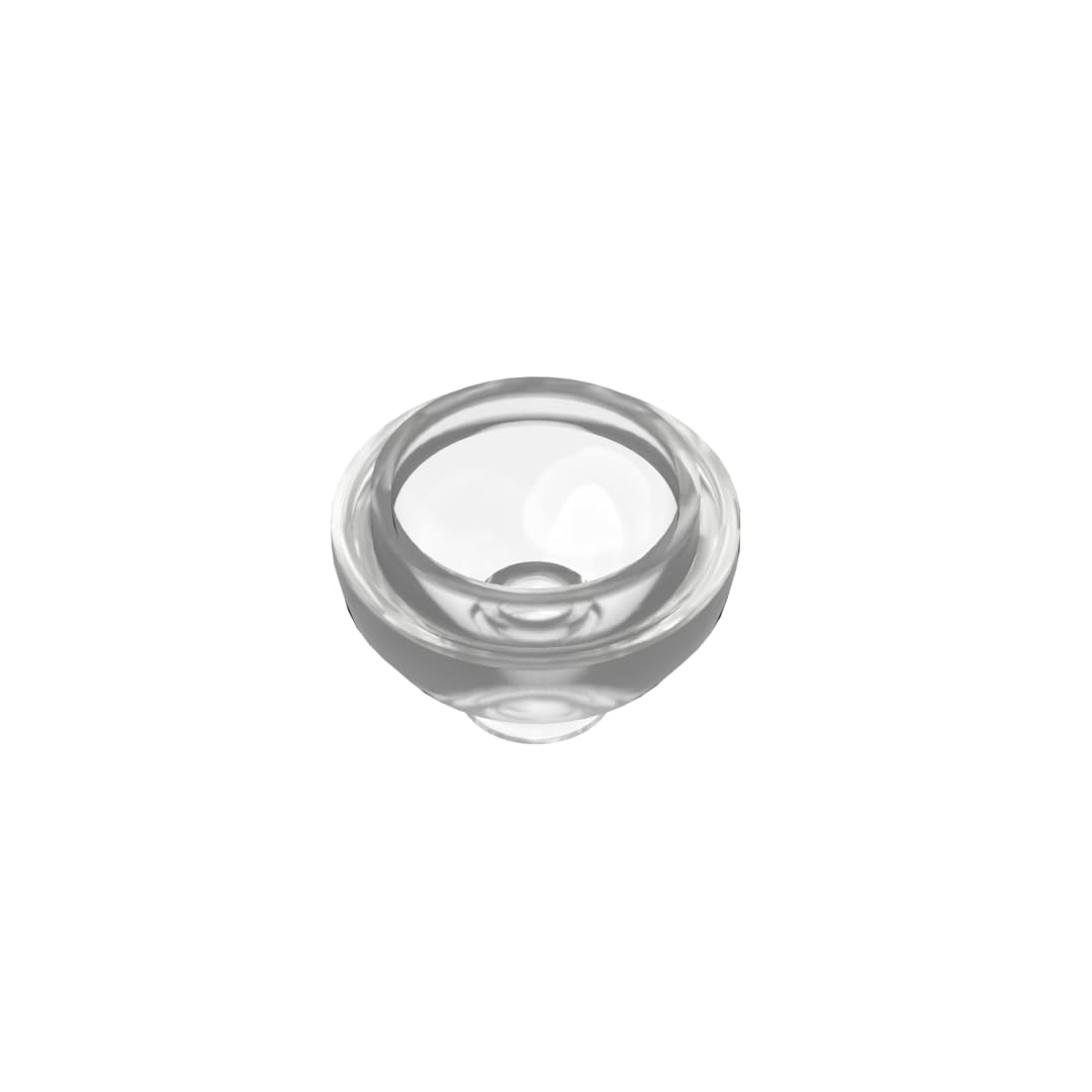 15395 Round Brick Brick Round 2x2 Dome Bottom [Open Stud] 50 Pieces GDS-1224 Compatible with Lego Building Blocks Color:Trans-Clear — image 1