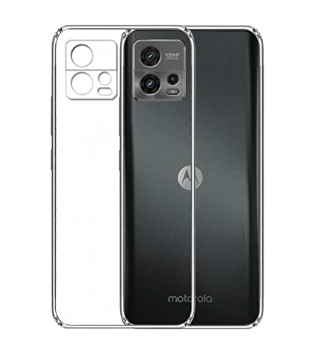 Image of Soft Silicone TPU Flexible Back Cover Compatible with Motorola Moto G72