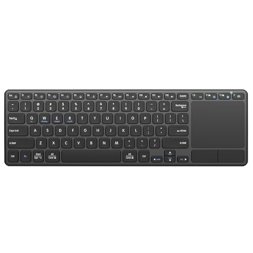 Bnnwa Rechargeable Wireless Keyboard with Touchpad,Multi-Device Computer Keyboard with Trackpad 2.4G...