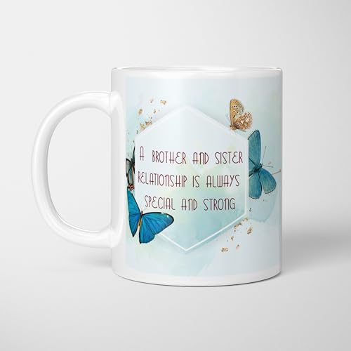 Image of Raksha Bandhan Gifts Printed Mug with Keychain Best Rakhi Combo Gift for Brother & Sister Rakshabandhan Return Gifts for Sister White 350ml Coffee Mug(Pack of 5)(Combo Set)(RMCKRCG1008)