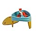 FEBER Casual Play Table, Mesa de Juegos 3 en 1, Mesita Infantil para Jardín Exterior, 3 Compartimentos para Agua, Arena y Dibujos, Accesorios de Juego Incluidos, +2 años, Famosa (FEU14000)