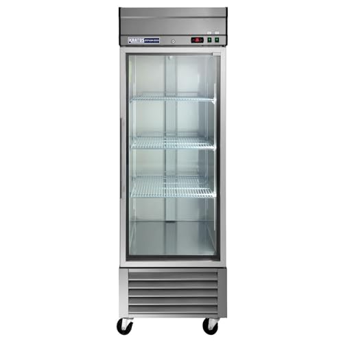 Kratos Refrigeration 69K-760 Commercial 1 Door Reach-In Glass Door Refrigerator