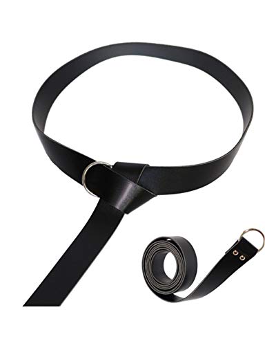 WOSHOW Knight Belt PU Leather Medieval Renaissance Girdle Viking Knight Belt WaistBand