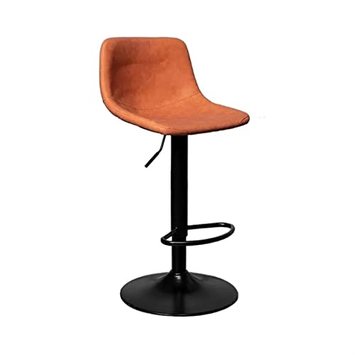 Tall Bar Stools Rotatable Bar Chair Modern Restaurant Cafe Island Table and Chair Backrest High Dining Chair Can Be Lifted (60-80cm) Kitchen Counter Bar Stool (Color : D) (E)
