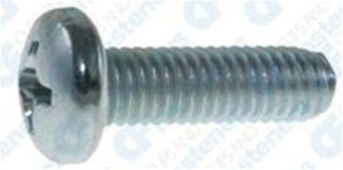 100 M6-1.0 X 12mm Phillips Pan Head Machine Screws