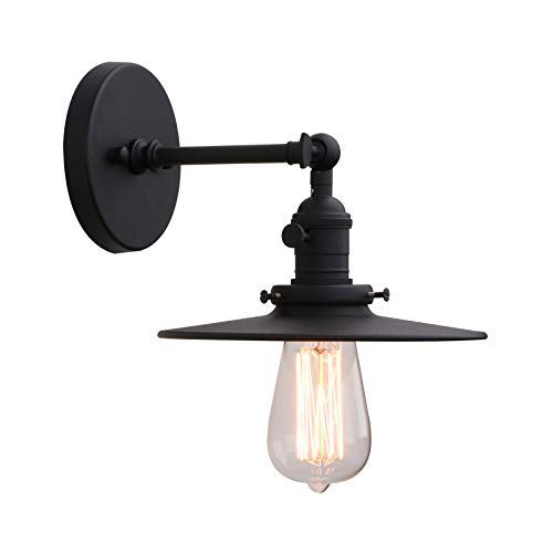 Phansthy Industrial Wall Light 1-Light Bathroom Vanity Light with 7.87 Inches Crafted Lamp
