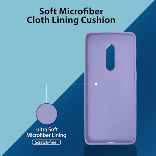Image of LIRAMARK Liquid Silicone Soft Back Cover Case for OnePlus 8 /1+8 (Lavender)