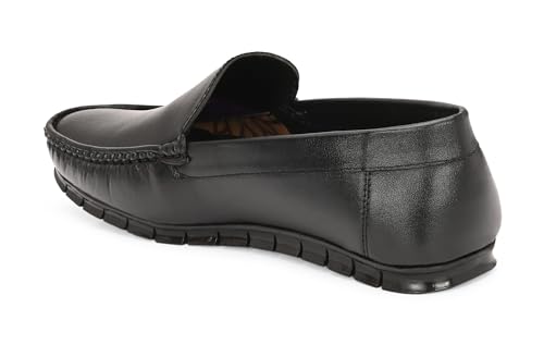 Image of Premium Men's Black Slip-On Loafers | Loafers for Office, Party Premium Casual Loafers | Stylish Loafer | Comfortable Men's Loafers for Walking, Office