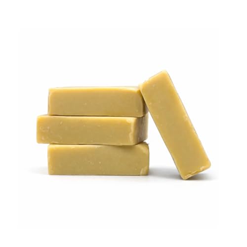 Fresh Lemon Beef Tallow Soap Bar, Handmade with Pure Lemon Essential Oil & White Kaolin Clay, 6 oz Single Bar image 2
