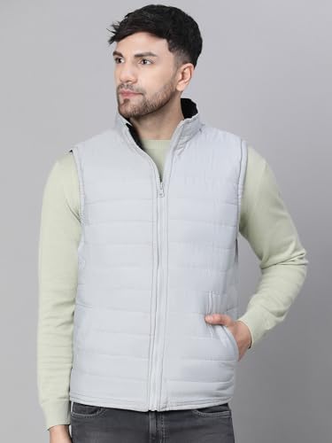 Image of oxolloxo Men's Aztec Print Zip Lined Sleeveless Reversible Quilted Jacket