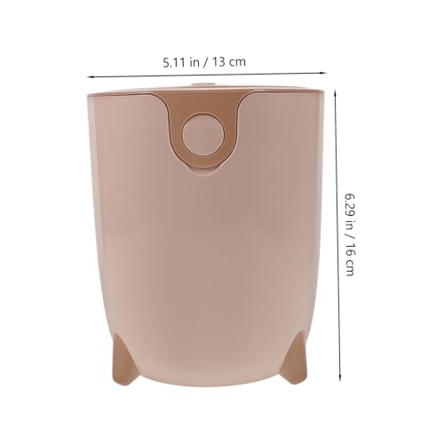 Cubierta pequeña para basura con tapa rosa miniatura 2