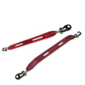 Megan Racing MR-SB-HC88FL-R, MR-SB-HC8895RL-R SteelAluminum Red Front Lower & Rear Lower Race Spec Strut Tower Brace Bar