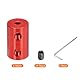 QUARKZMAN Wellenkupplung Verbinder mit Bohrung von 3mm-4mm Länge 20mm φ 12mm 6 Pcs Wellenkupplungen M4 Aluminiumlegierung Starre Kupplung für Auto Motorzubehör 3D-Drucker DIY-Roboter Rot