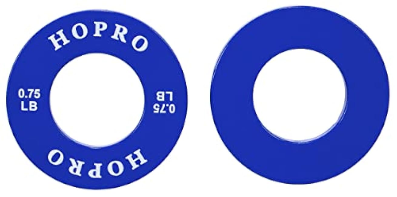 Signature Fitness Olympic Fractional Plates Pair of Each 1/4, 1/2, 3/4, 1 LB Weights (8 Plates. Total Weight: 5lbs)