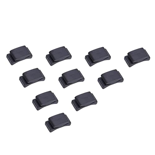 SUPVOX 10Pcs Rubber Guitar Pick Holders Simple Clips for Easy Installation Lightweight Guitar Accessories Securely Fix Picks Convenient for Travel Easy to Clean Black