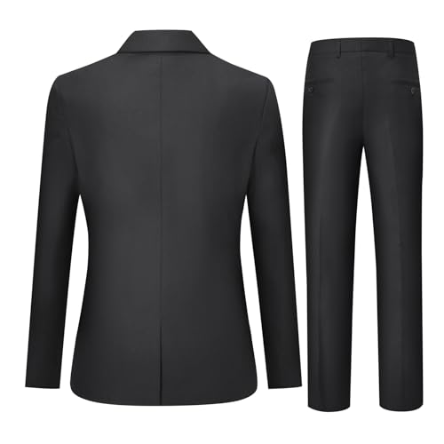 Cloudstyle Mens 2-Piece Dress Suit Blazer Slim Fit Double-Breasted Suit Jacket Sport Coat and Pants Set2