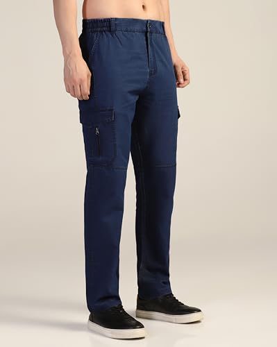 Image of TOPLOT Men's Regular Fit Causal Trouser || Pant for Man || Jeans for Man (Cargo-Jeans-5259)