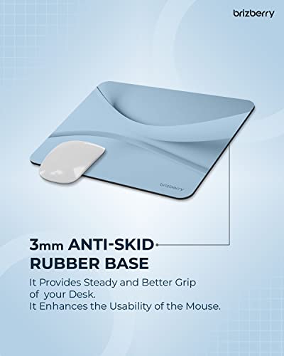 ARTBRIZ&reg; Brizberry Art-Pro Mouse Pad, Optimised for Speed and Precision, Premium Anti Skid Rubber Base, for Office Desktop Laptop PC Mac, 240mm x 240mm x 3mm (112S - Pack of 1)