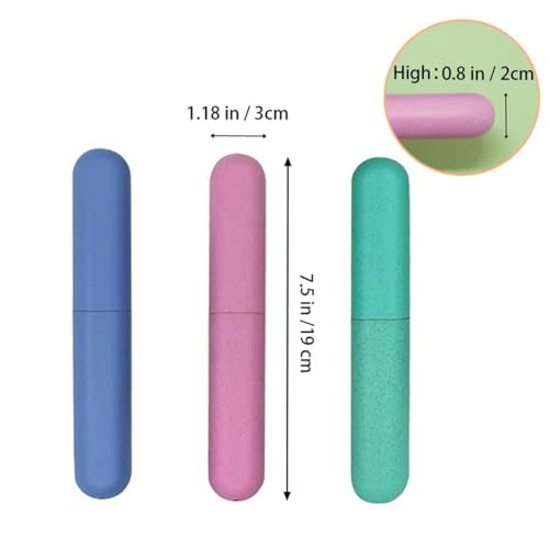 4 pack travel toothbrush case holder toothbrush travel containers for trip home camping dust-proof and sanitary travel toothbrush holder