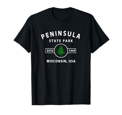Peninsula State Park Wisconsin Gifts WI Maglietta