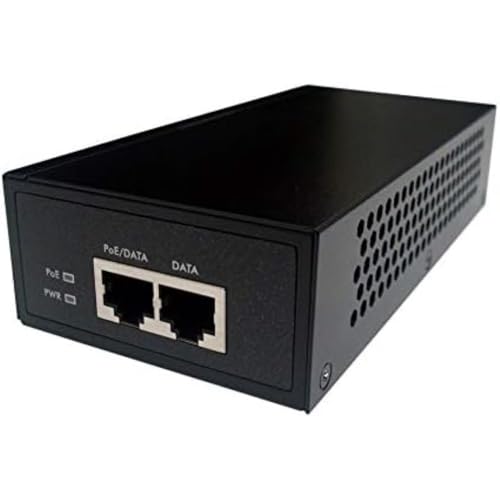 Injecteur PoE lcs-p302 alimentation switch ethernet 2 ports noir