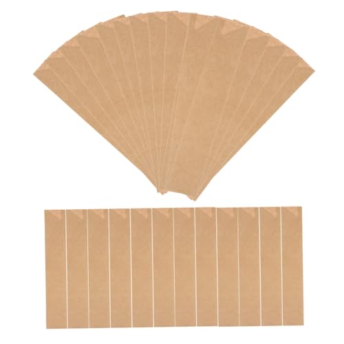 EPIGEIST 50個 使い捨て割り箸包装袋 クラフト紙製軽量コンパクト箸ケース 開口部オープンプ 飲食店やピクニックに持ち運び便利