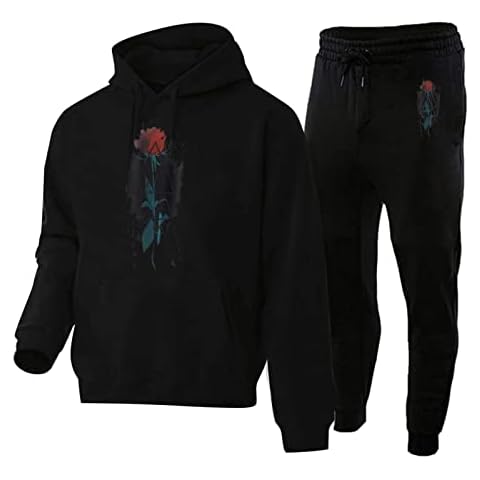 Chándal De Hombre Completo Conjunto De Dos Piezas Con Capucha Y Pantalón Cover