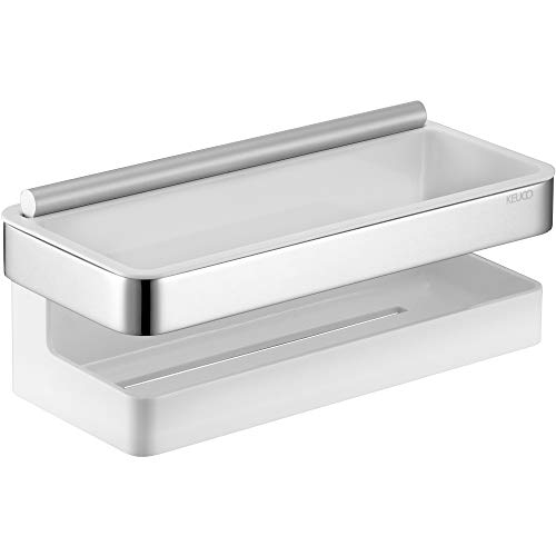 Keuco Collection Moll Shower Basket - Polished Chrome/White - 12759010000 #TOP7