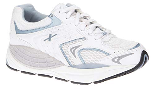 Matrix Women's Comfort Therapeutic Extra Depth Sneaker Shoe: White/Blue 7.0 Medium (B) Lace - Main Image