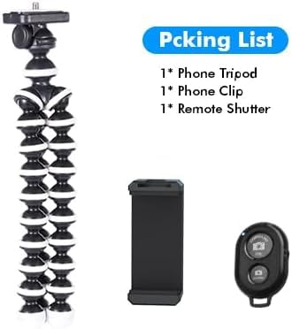 Image of Gorilla Tripod Handheld for Photo Video Shooting YouTube Tiktok Reels|Travel Tripod Mobile Camera Stand Compatible with All Mobile Phones & Small Format Cameras (Gorilla+ Selfie Remote)