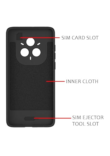 Image of Knotyy Soft Back Cover for vivo Y400 Pro 5G | Full Camera Protection | Flexible Shockproof Back Case for (Black)
