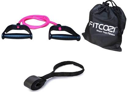 Resistance Bands for Men with Door Anchor (Pink) for Home & Gym Workout, Yoga, Physical Therapy (B097LLGYZP) Amazon Price History, Amazon Price Tracker