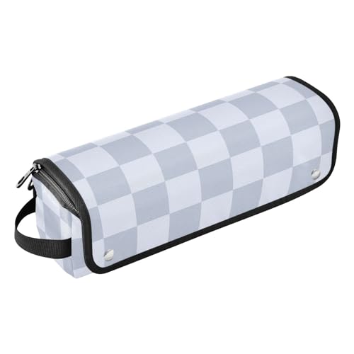 Estuche de viaje 2 en 1 para rizador con alfombrilla resistente al calor desmontable y organizador de accesorios para planchas, rizadores y alisadores miniatura 1