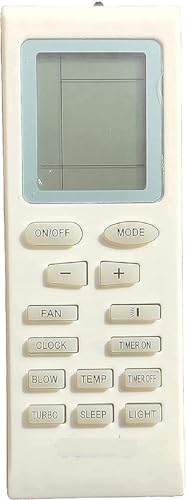 Image of 5 Year Warranty AC Remote Compatible for All Lloyd Voltas Onida Godrej Videocon Gree Electrolux Bluestar YB1FA Ac Remote 1.5 Ton, White (Your Old Remote Must be Same)
