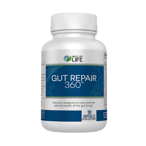 Gut Repair 360: Natural Formulated Formula Emerged from The Lab - Pure Essence Organic Capsules Non-GMO Gluten-Free Soy-Free Dairy-Free USA Made - Supporting Your Healthy Gut
