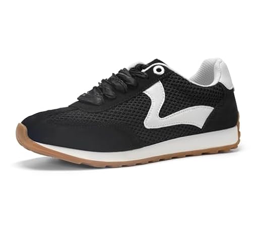 LUCKY STEP Zapatillas Mujer Moda - Tendencia Tenis, Neutras & Estilosas, Retro Trainers, Casual para Correr y Caminar (Negro, 8.5US-39EU-6UK) | Ya disponible en tu tienda friki favorita! En mundofriki.es! LUCKY STEP Zapatillas Mujer Moda - Tendencia Tenis, Neutras & Estilosas, Retro Trainers, Casual para Correr y Caminar (Negro, 8.5US-39EU-6UK) | Ya disponible en tu tienda friki favorita! En mundofriki.es!