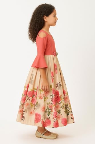 Image of My Lil Princess Kids Birthday Maxi Gown Frock Dress for Baby Girls