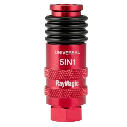 RayMagic Upgraded 5IN1 Universal Quick Industrial Connect Coupler, 1/4