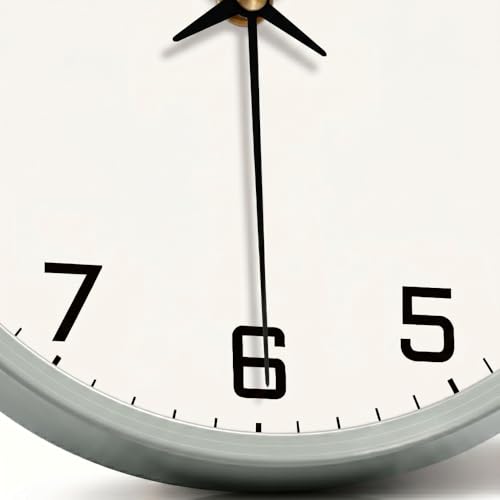 Image of STAR WORK Silent Non-Ticking Wall Clock 12 inch Inch Analog Clock & LCD Display | Calendar Date, Day, Temperature, Operated Decorative Clock for Living Room, Kitchen, Bedroom,Office (White Black)