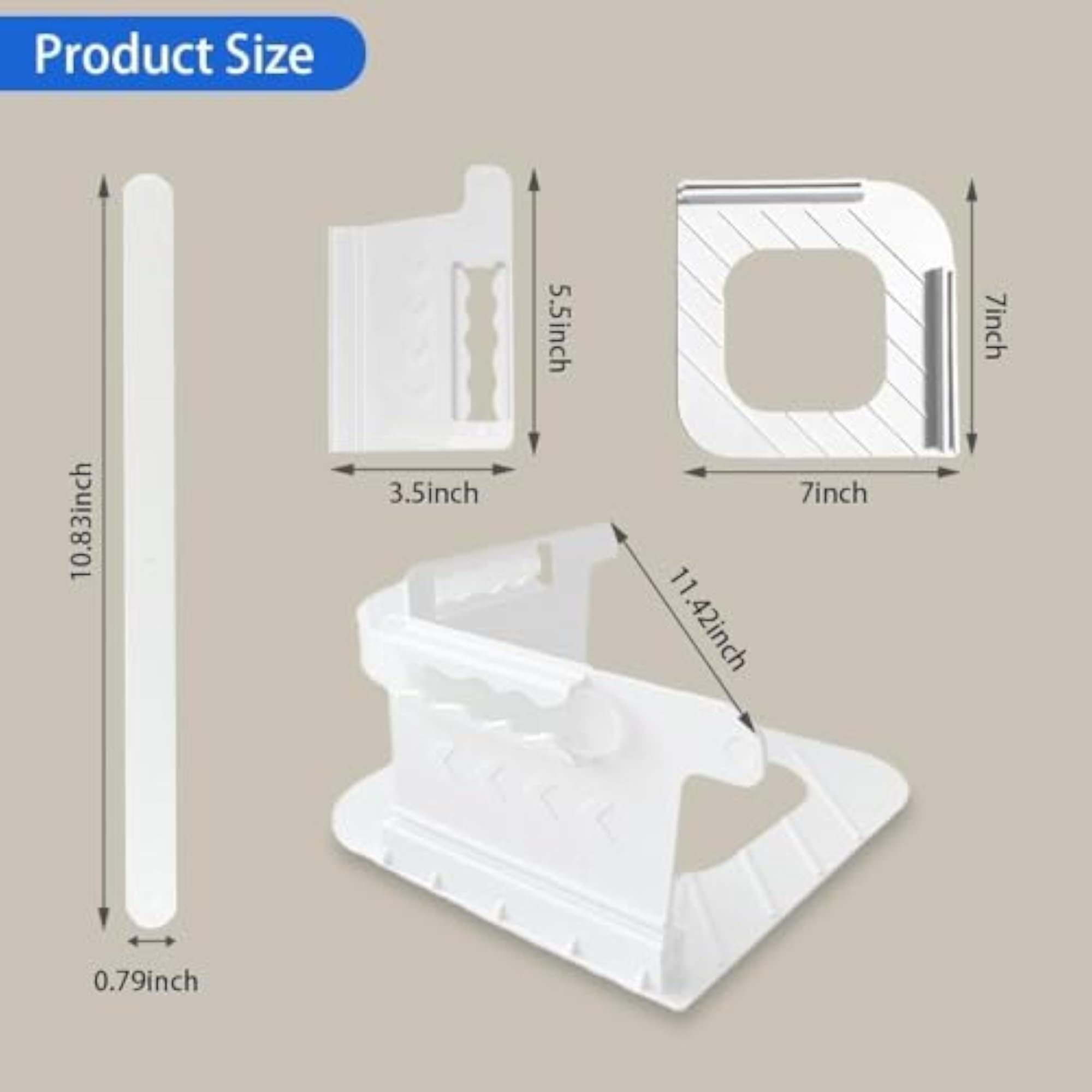 Bedsheet Holder with Lock Strips for Corners
