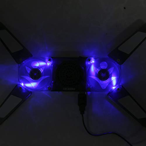 Base Refrigerante para Laptop con Ventiladores LED Azules miniatura 5