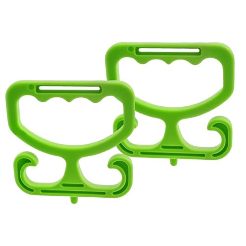 Genérico Haga Y Lleve El Mango De La De Comestibles - Mango De Transporte De Bolsas De Supermercado De Agarre Suave, 2x Cómodo Agarre Para Tarjetas De Compras Bolsas De Comestibles Cubos, Accesorios