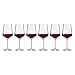RITZENHOFF 6302002 Rotweinglas-Set 540 ml - 6er Set - Serie Sonnenschliff - 6 Stück mit Reliefstruktur - Made in Germany